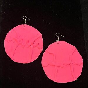 Pink Statement Earrings